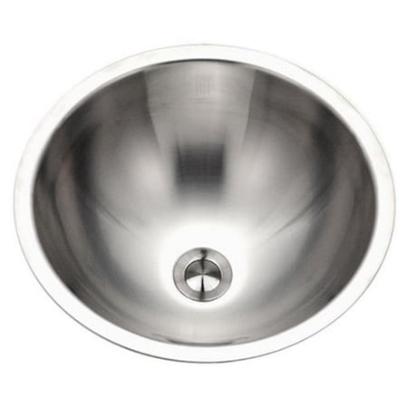Houzer Houzer CR-1620-1 Opus Series Conical Undermount Stainless Steel Lavatory Sink CR-1620-1